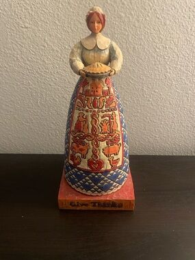 Jim Shore Heartwood Creek “Give Thanks” pilgram figurine